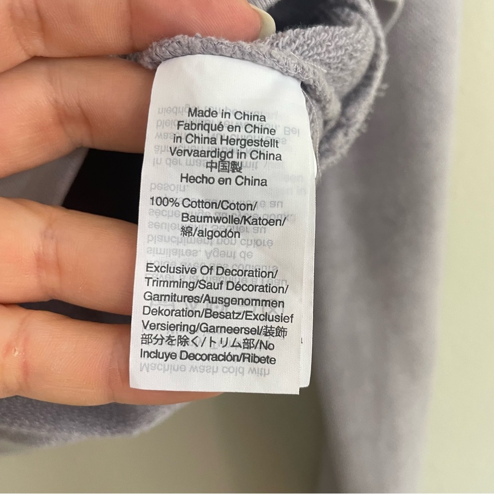 Madewell x Karen Walker Garment-Dyed Sweatshirt‎ in Violet Tint Size XS - Picture 7 of 8